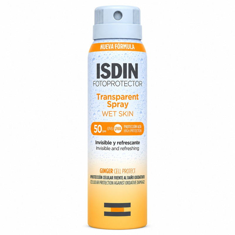 اسپری ضد آفتاب بی‌رنگ صورت، بدن ایزدین SPF 50 مدل فوتو پروتکتور مناسب برای انواع پوست حجم 100 میلی‌لیتر