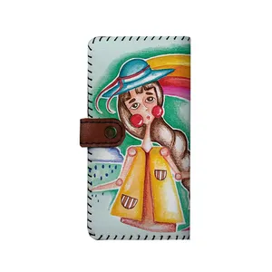 کیف پول چرمی ترمه طراحان ایده مدل بنددار کد hni003