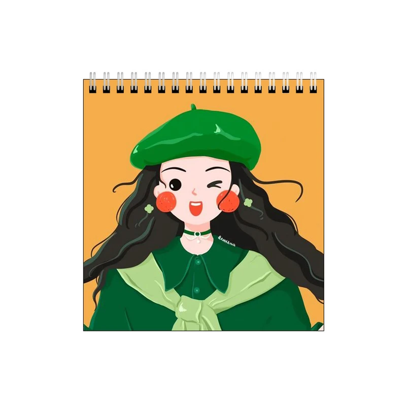 دفتر طراحی طرح دختر لپ قرمزی کد 3072677