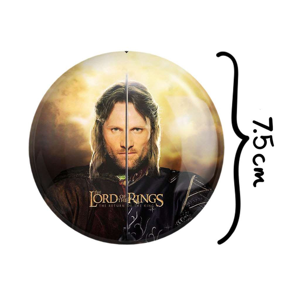 آینه جیبی خندالو طرح آراگون ارباب حلقه ها Lord of the Rings  کد 4767