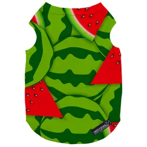 لباس سگ و گربه 27 طرح Yalda Watermelon Green کد MH564 سایز S