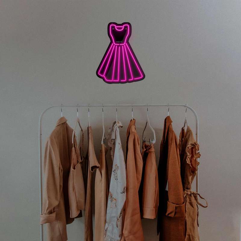 چراغ دیواری نئون دیزاین مدل Women-Clothes-BL_PN