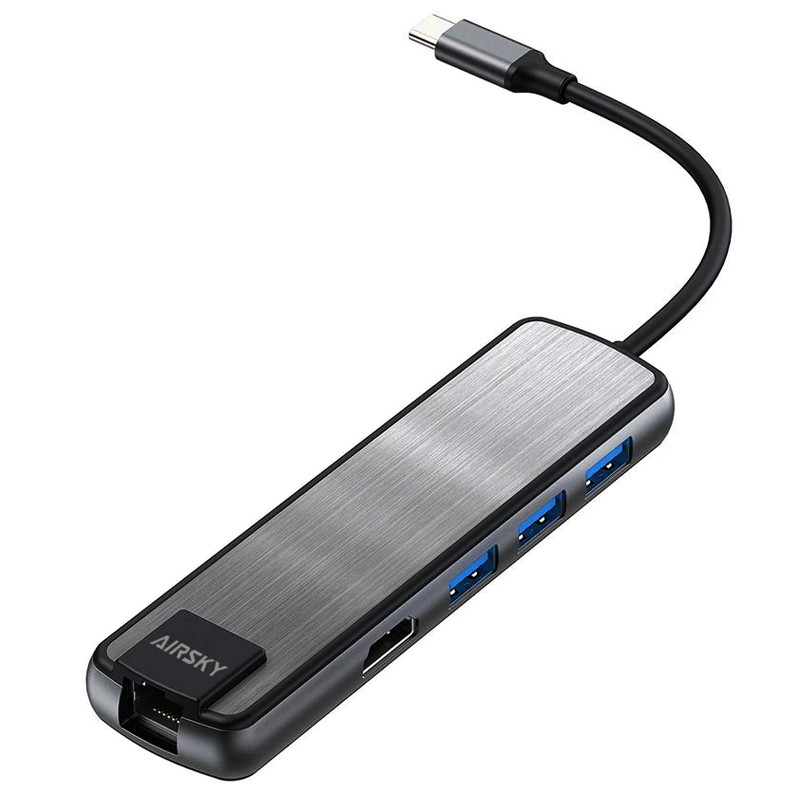 هاب شش پورت USB-C ایراسکای مدل DJ-TC090