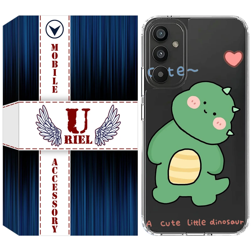 کاور یوریل مدل Clear کد 3 طرح دایناسور مناسب برای گوشی موبایل سامسونگ Galaxy A16