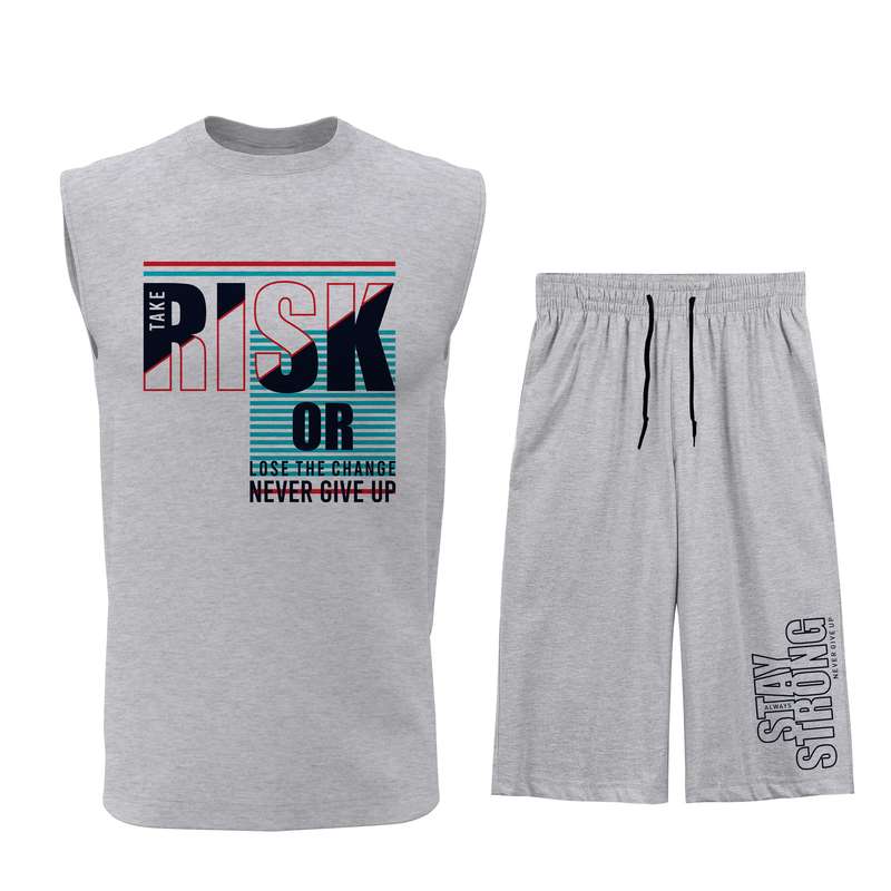 ست تاپ و شلوارک مردانه مدل T136G