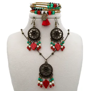 نیم ست زنانه مدل قلب دست ساز سنتی کد H036