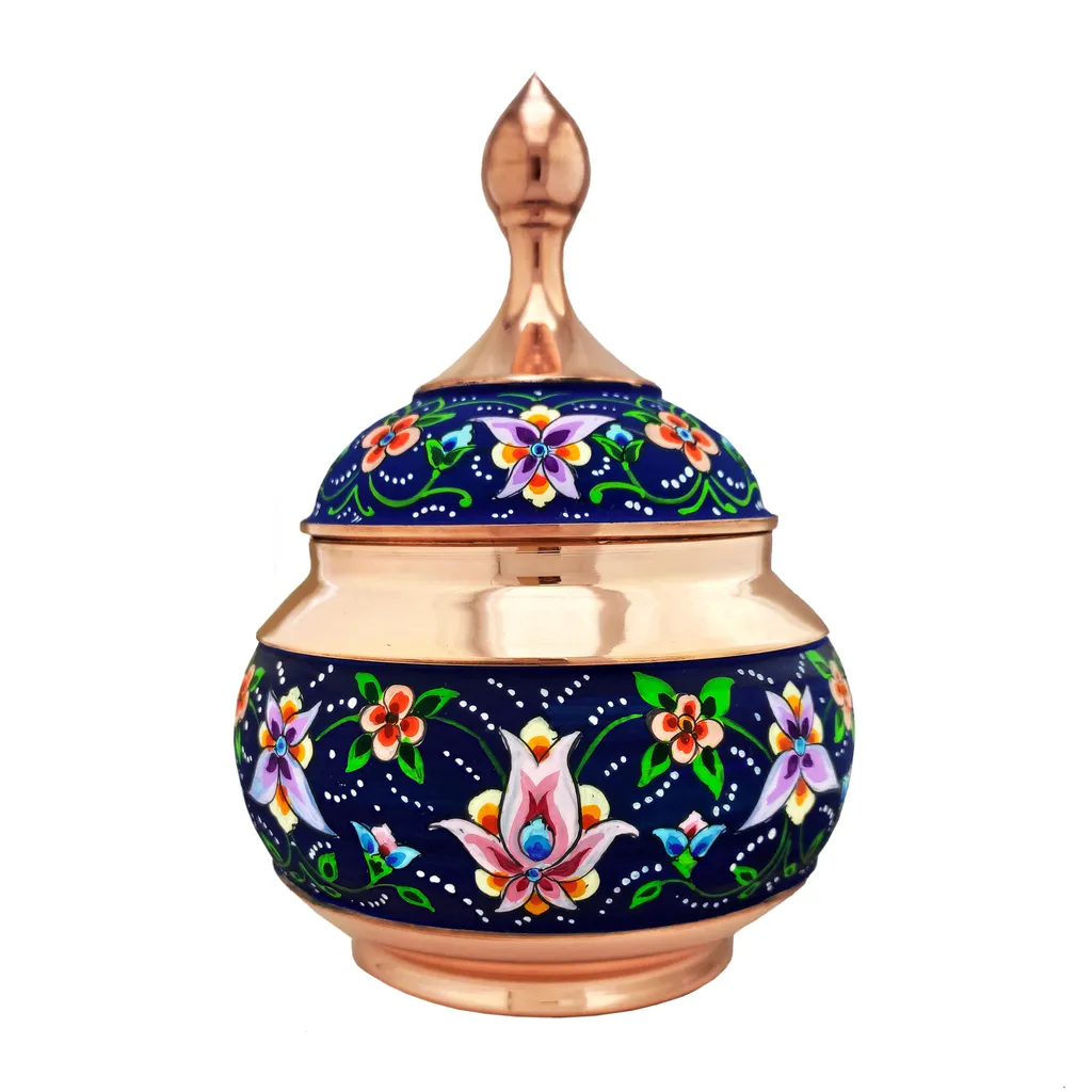 شکلات خوری مسی نگارستان نیلی مدل پرداز کد ps16