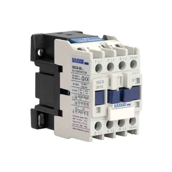 کلید کنتاکتور 9 آمپر ساسین مدل 3SC8-0910 3P