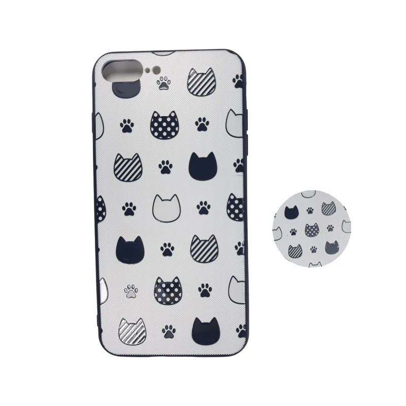 کاور مدل aw12 برای گوشی موبایل آیفون iPhone 8 Plusبه همراه پاپ سوکت