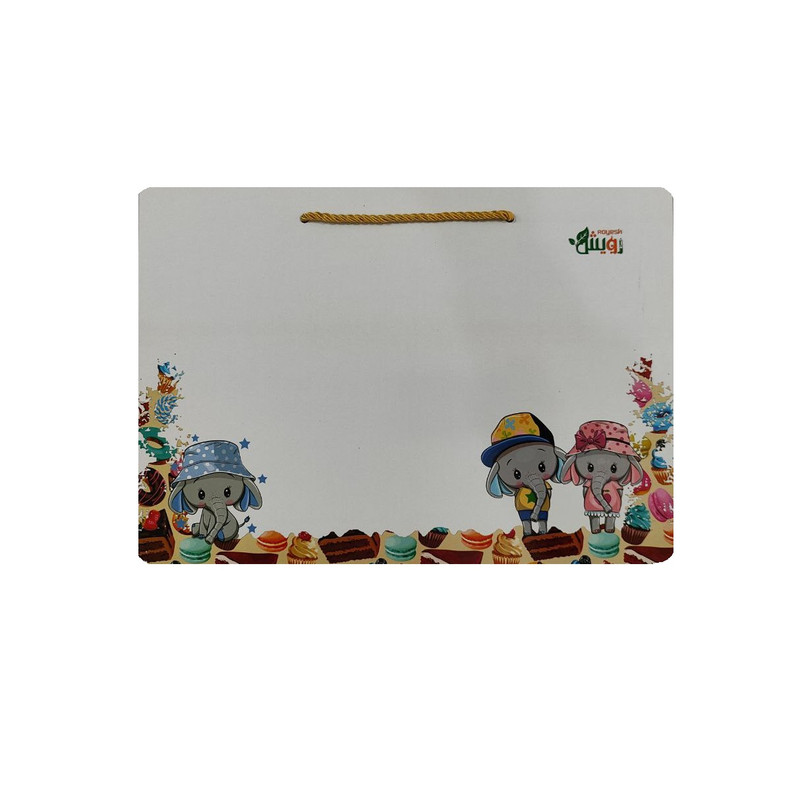 تخته وایت برد رویش مدل m.d.f طرح فیلها کد 007 سایز 24x34 سانتی متر