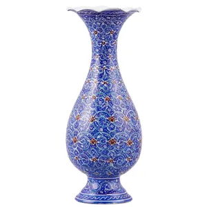 گلدان مسی میناکاری اثر ابوالقاسمی کد170058