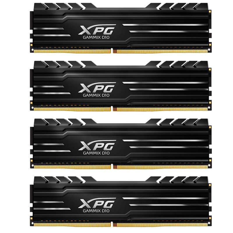 رم کامپیوتر دو کاناله DIMM ای دیتا مدل XPG GAMMIX D10 با فرکانس 2666 مگاهرتز ظرفیت 32 گیگابایت