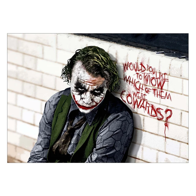 تابلو شاسی ونسونی طرح Joker Cowards سایز 30 × 40