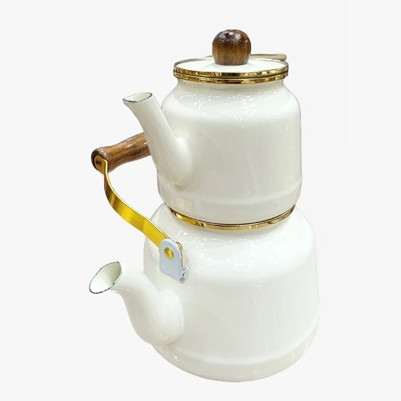 ست کتری و قوری طرح لیلیوم مدل Ggddd گنجایش کتری 2.5 لیتر گنجایش قوری 1 لیتر