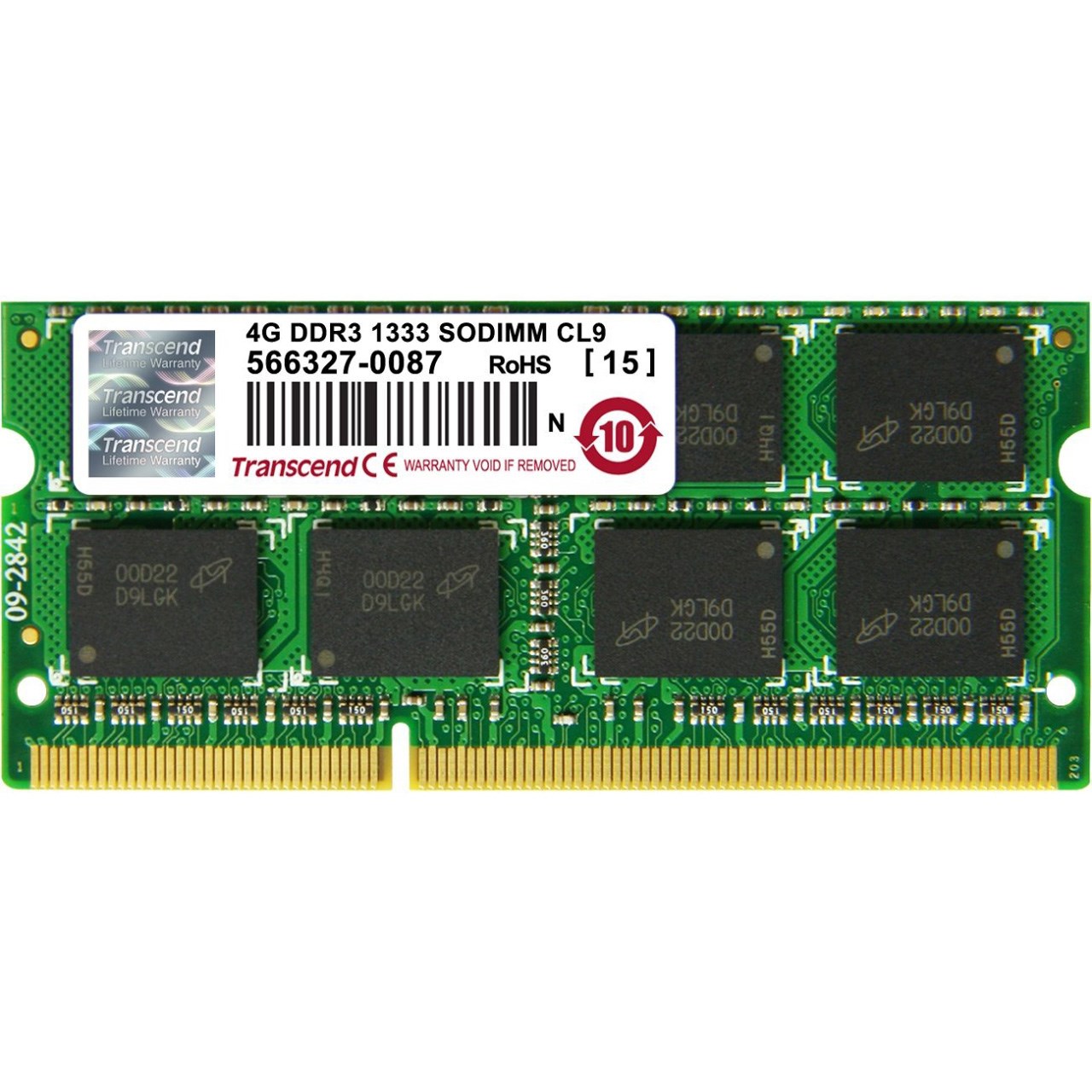 رم لپ تاپ ترنسند مدل DDR3 1333 Mhz SODIMM ظرفیت 4 گیگابایت