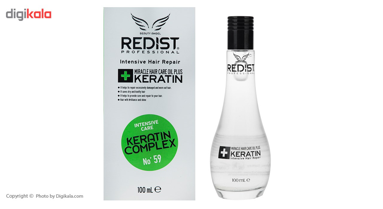 روغن مو تقویتی ردیست مدل Keratin Complex حجم 100 میلی لیتر