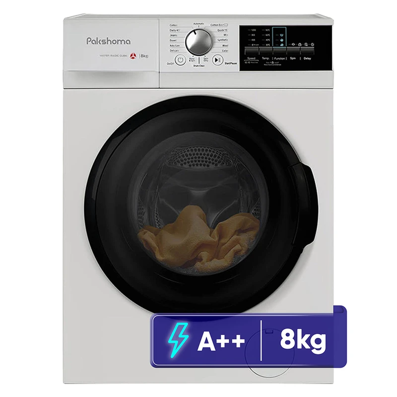 ماشین لباسشویی 8 کیلوگرم اتوماتیک پاکشوما مدل i8w