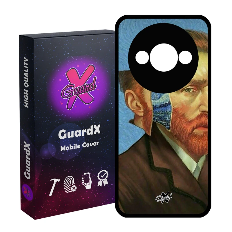 کاور گارد ایکس طرح Art مدل قاب Glass10008 مناسب برای گوشی موبایل شیائومی Redmi A3 4G/ A3X 4G/ Poco C61