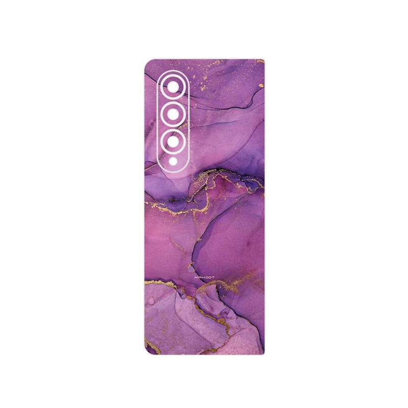 برچسب پوششی ماهوت مدل Purple Marble مناسب برای گوشی موبایل سامسونگ Galaxy Z Fold4
