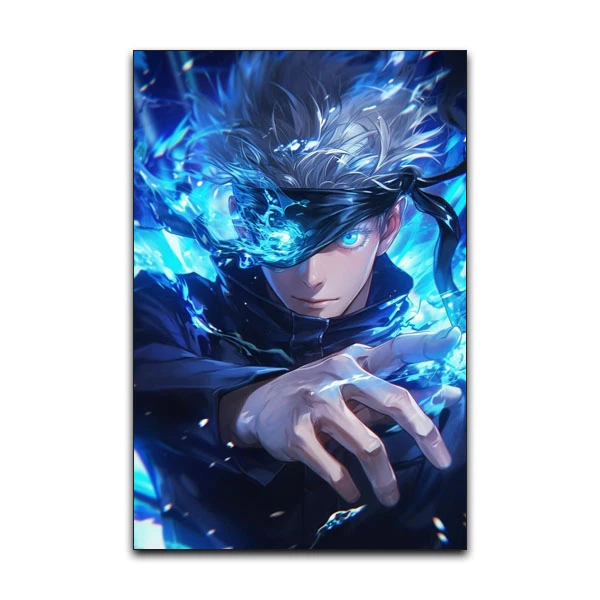 تابلو شاسی گوفی انیمه جوجوتسو کایزن مدل گوجو ساتورو Gojo Satoru Jujutsu Kaisen Anime کد BLUEYE51