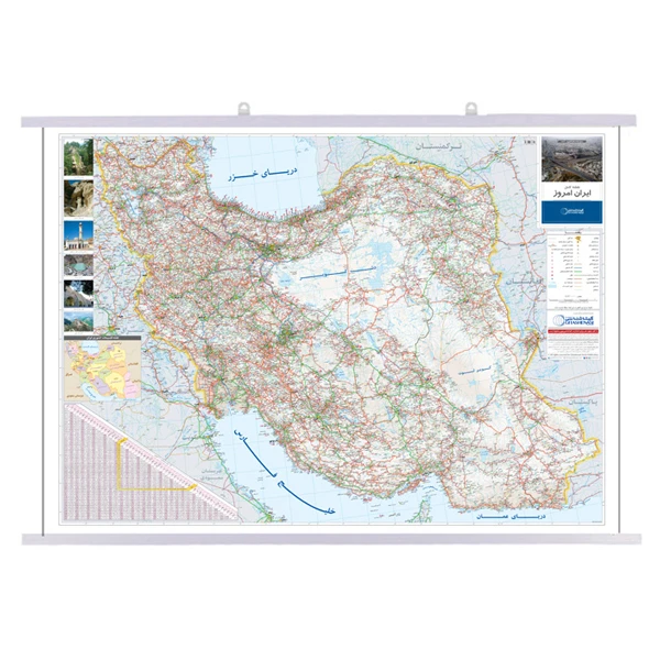 نقشه ایران امروز انتشارات گیتاشناسی نوین کد A.P1673