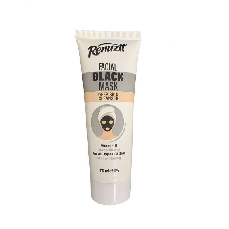 ماسک صورت رینو زیت مدل Black Deep حجم 75 میلی لیتر