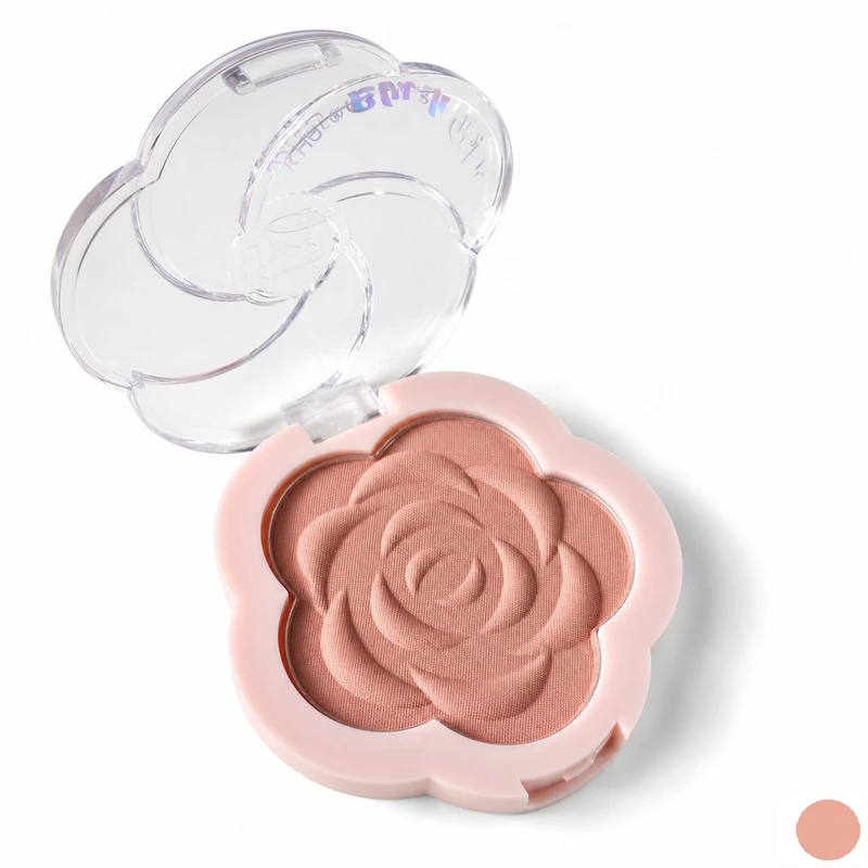 رژ گونه مات یوشاس مدل Flower شماره 1 رنگ کالباسی