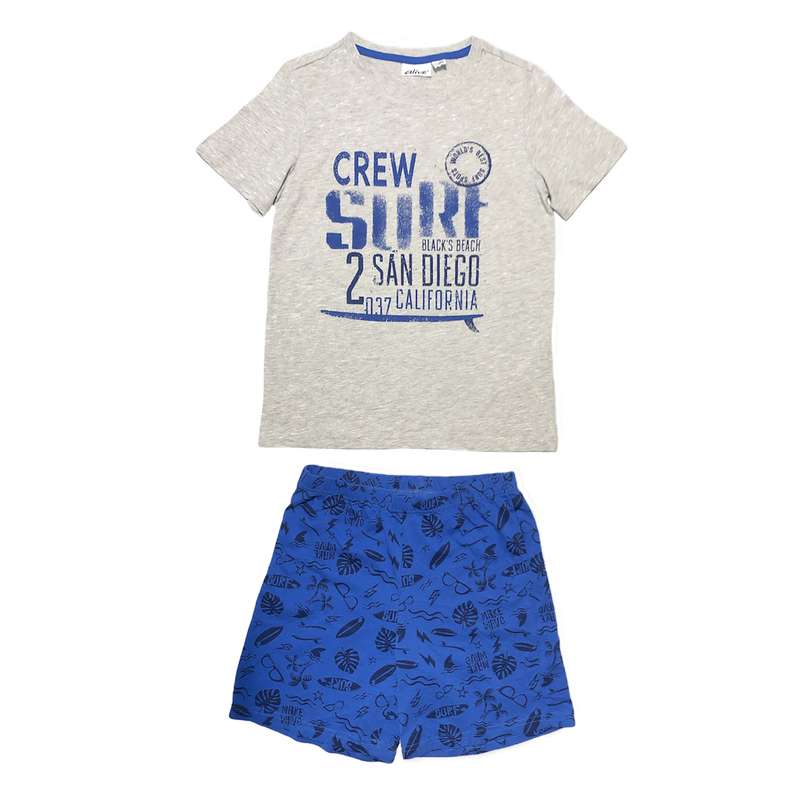 ست تی شرت و شلوارک پسرانه الایو مدل beach