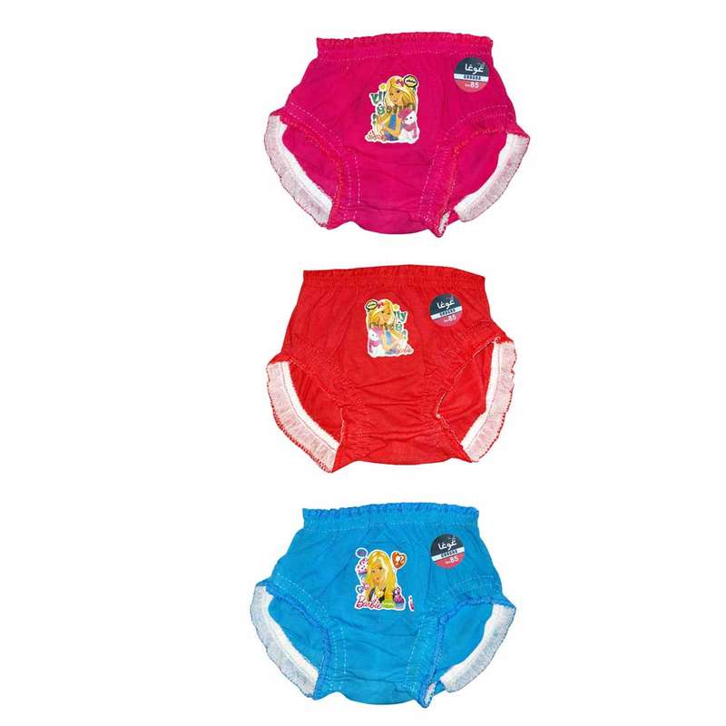 شورت دخترانه غوغا مدل نیم پا کد OOid-0191 مجموعه 3 عددی