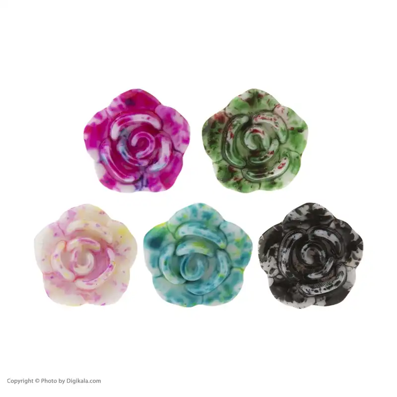 گوشواره زنانه مدل گل کد 2 مجموعه 5 عددی