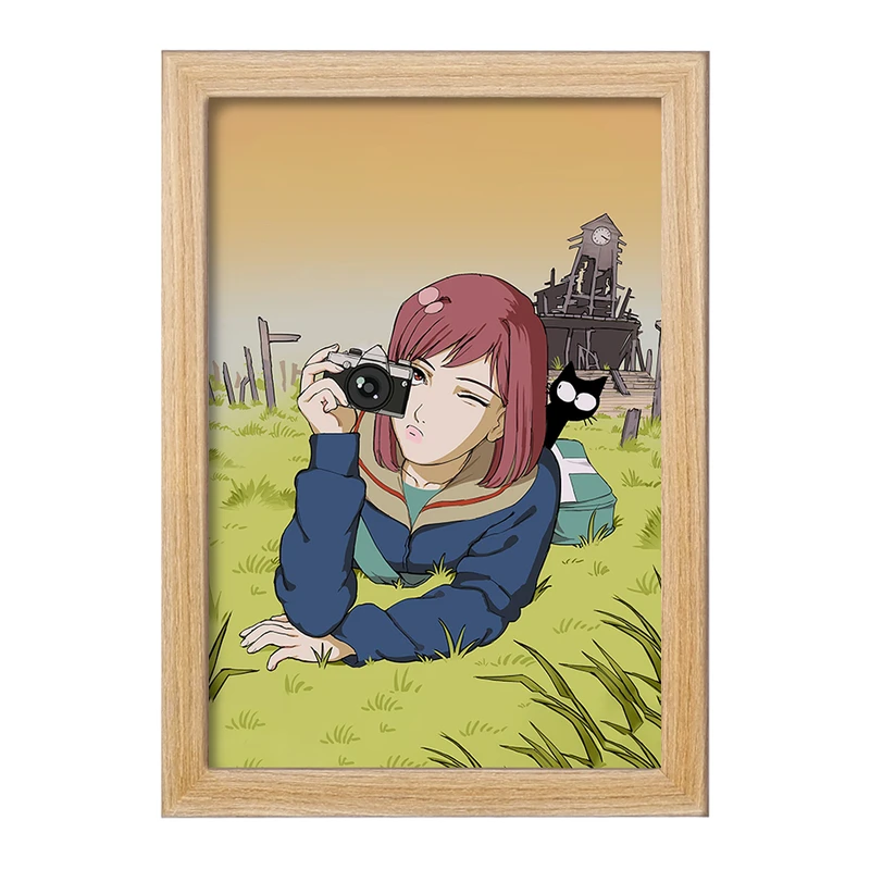 تابلو خندالو مدل سامجیما انیمه فولی کولی Fooly Cooly  کد 23545