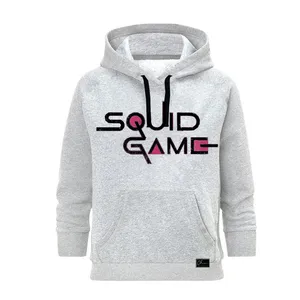 هودی زنانه مدل squid game کد B57 رنگ طوسی