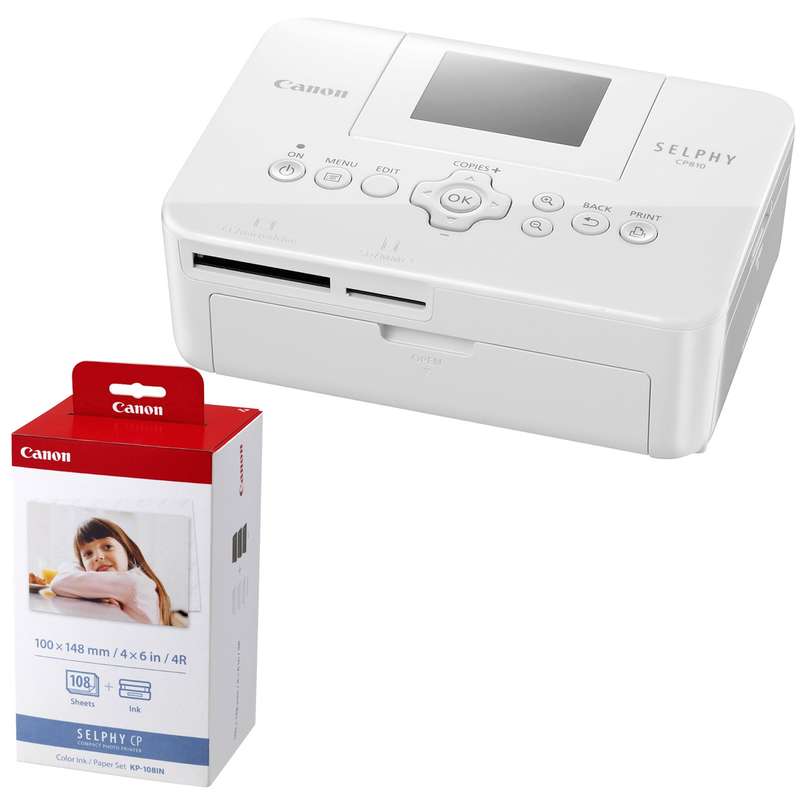 پرینتر کانن مدل Selphy CP810 همراه با کارتریج KP 108IN پرینتر کانن مدل Selphy CP810 همراه با کارتریج KP 108IN