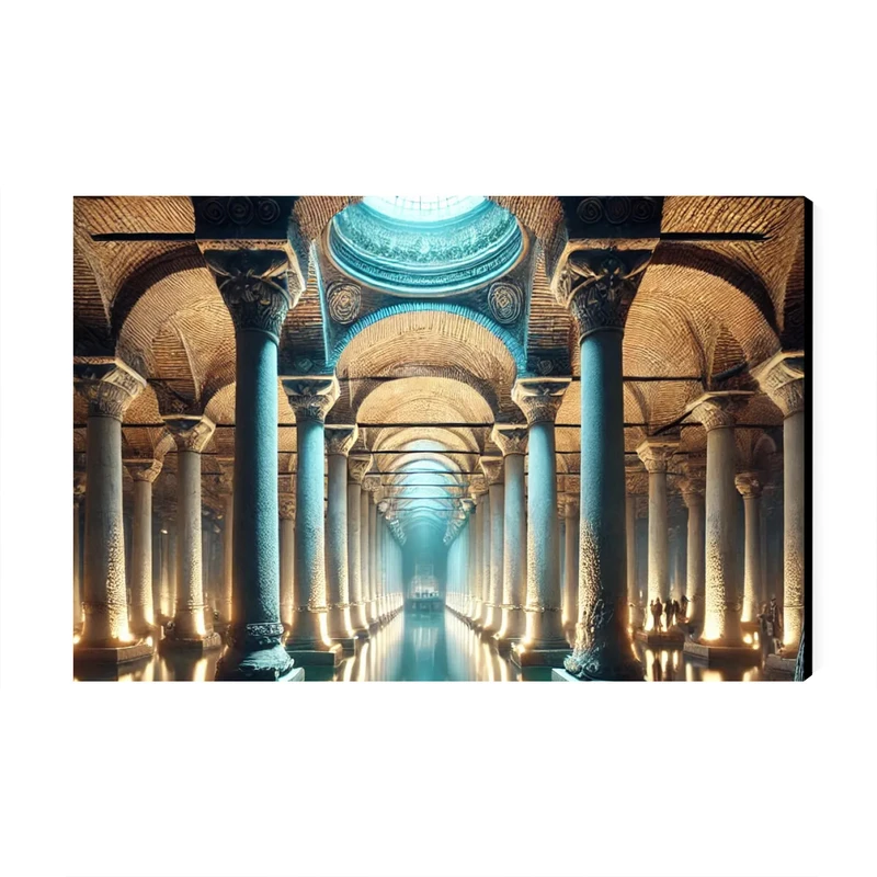 تابلو شاسی عرش طرح گردشگری ترکیه مدل آب انبار باسیلیکا کد As6016