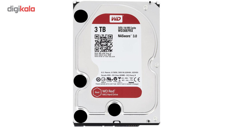 هارددیسک اینترنال وسترن دیجیتال مدل Red WD30EFRX ظرفیت 3 ترابایت 2