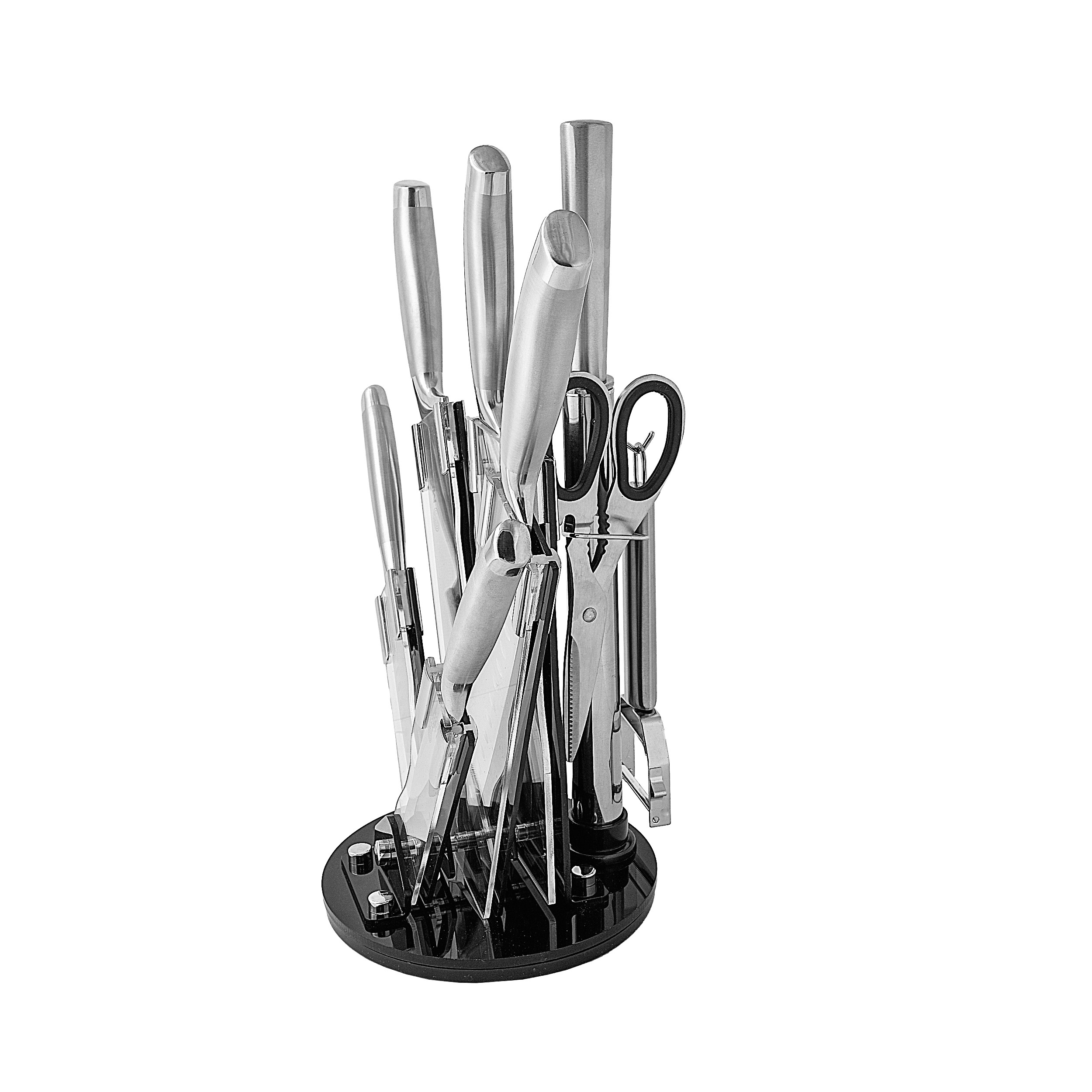 سرویس چاقو آشپزخانه 9 پارچه ام جی اس مدل KS-8013s