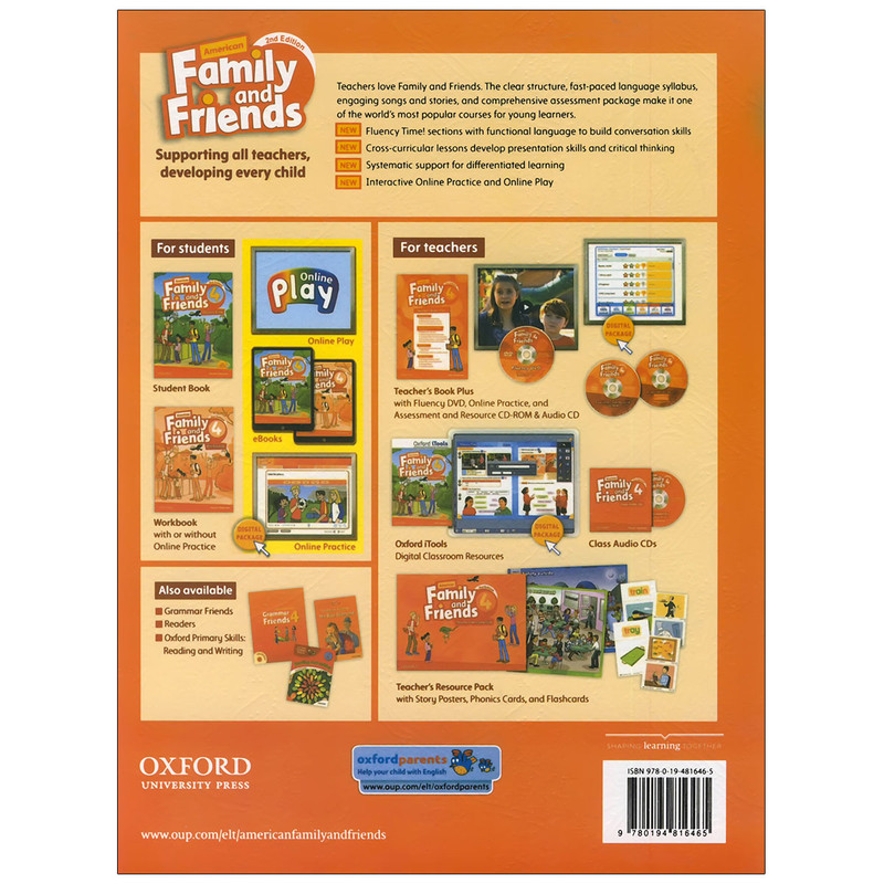 کتاب American Family and Friends 2nd 4 اثر جمعی از نویسندگان انتشارات اکسفورد