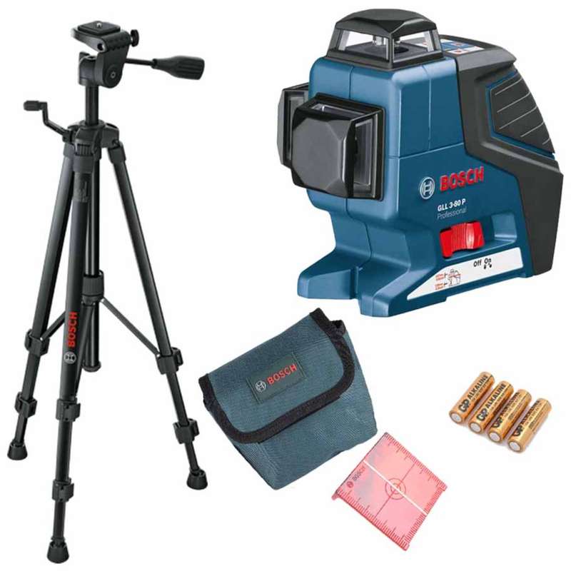 تراز لیزری بوش مدل GLL 3-80 P به همراه سه پایه BT 150 تراز لیزری بوش مدل GLL 3-80 P به همراه سه پایه BT 150