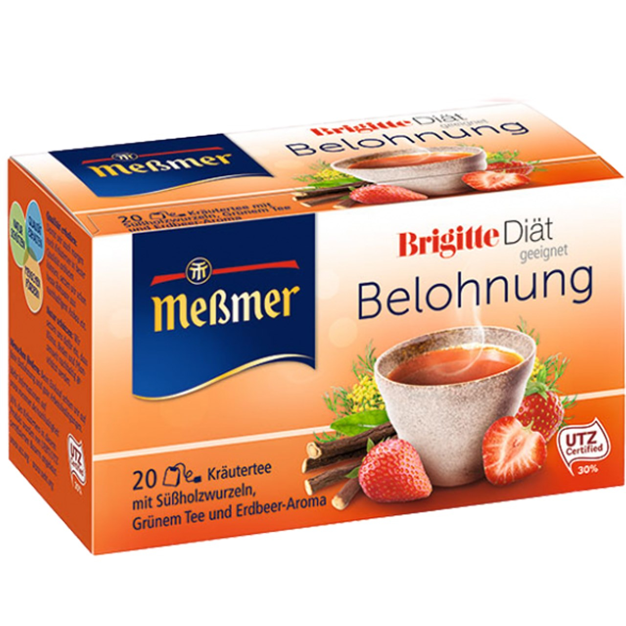 بسته دمنوش گیاهی رژیمی توت فرنگی  مسمر مدل Belohnung Diat