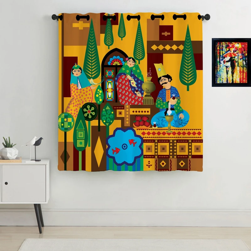 پرده رنس مدل C2-50011 ارتفاع 190 سانتی متر