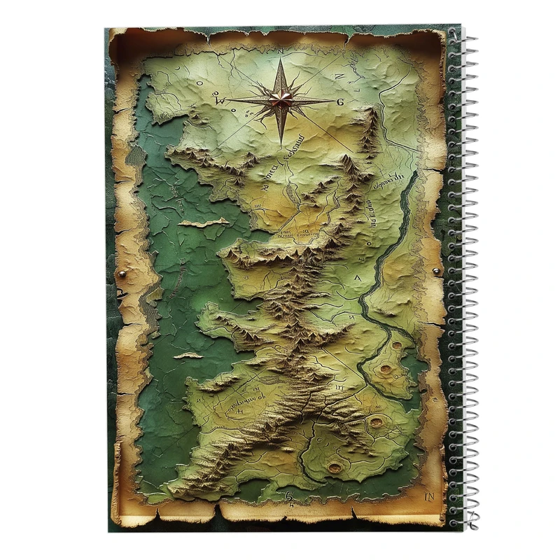 دفتر مشق 50 برگ مدوپد مدل نقشه کد DF15518