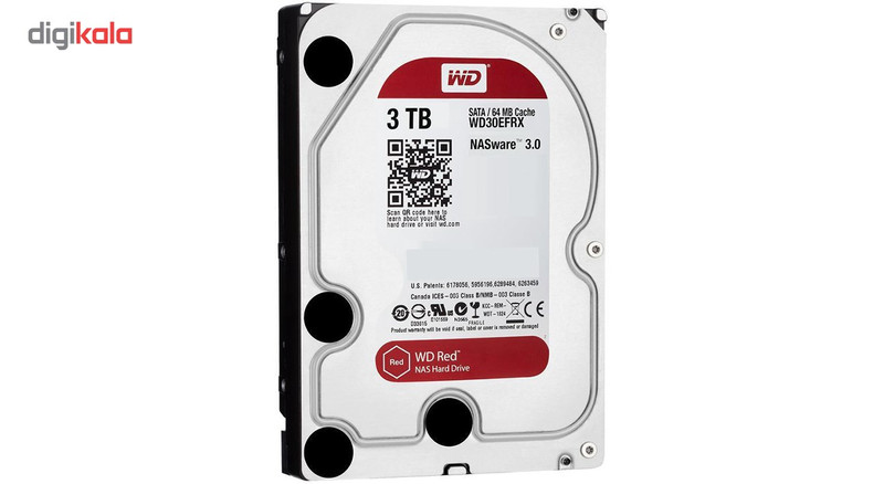 هارددیسک اینترنال وسترن دیجیتال مدل Red WD30EFRX ظرفیت 3 ترابایت 3
