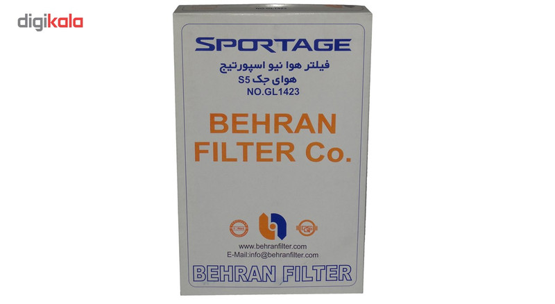 فیلتر هوا خودرو بهران فیلتر مدل GL1423 مناسب برای کیا اسپورتیج