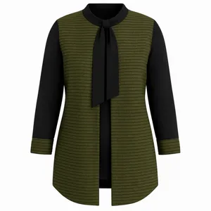 تونیک آستین بلند زنانه مدل کراواتی