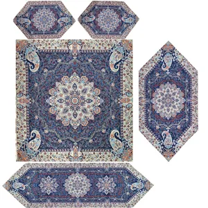 ست پنج تکه رومیزی ترمه مدل اطلس کد At05