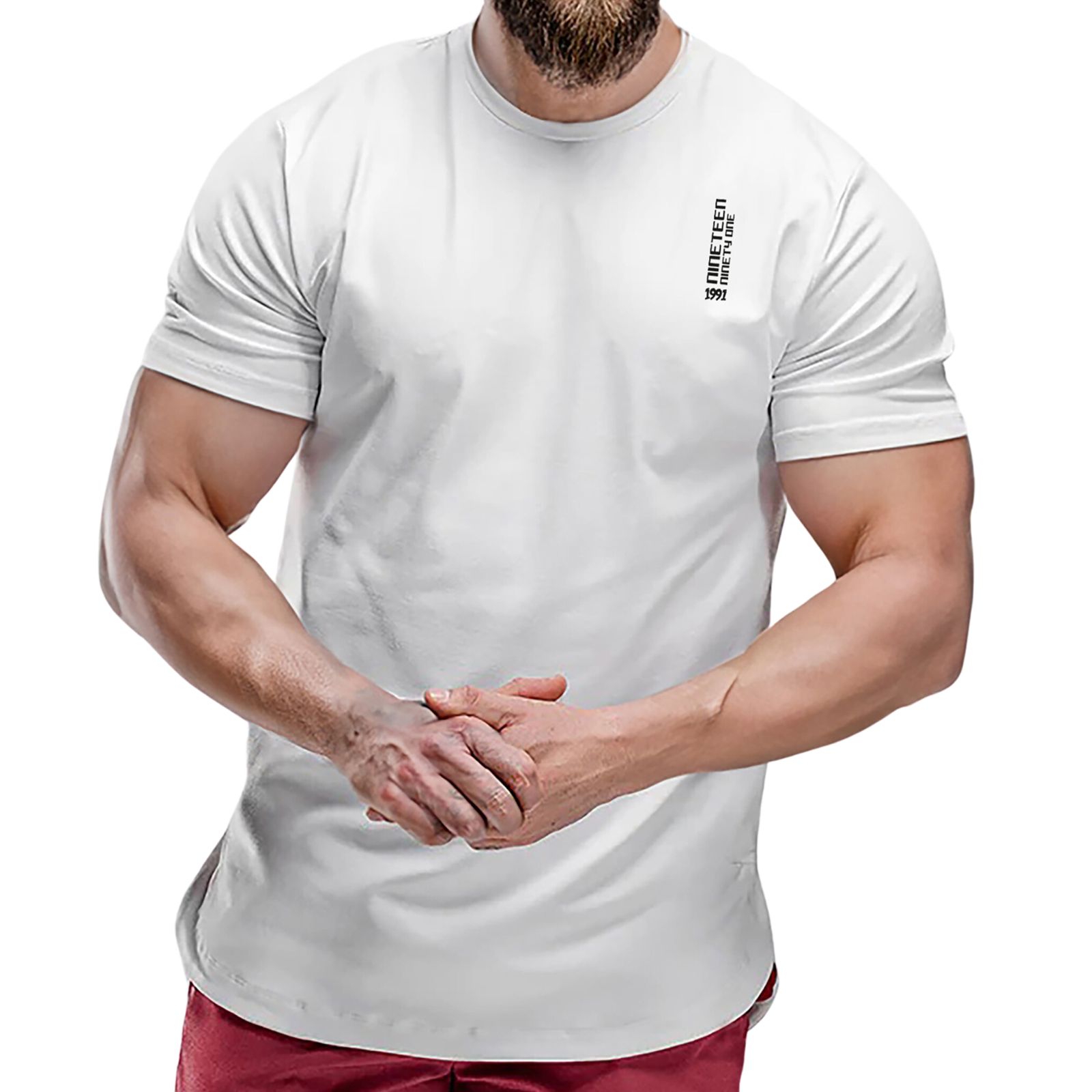 تی شرت لانگ ورزشی مردانه نوزده نودیک مدل TS1967 WW -  - 1