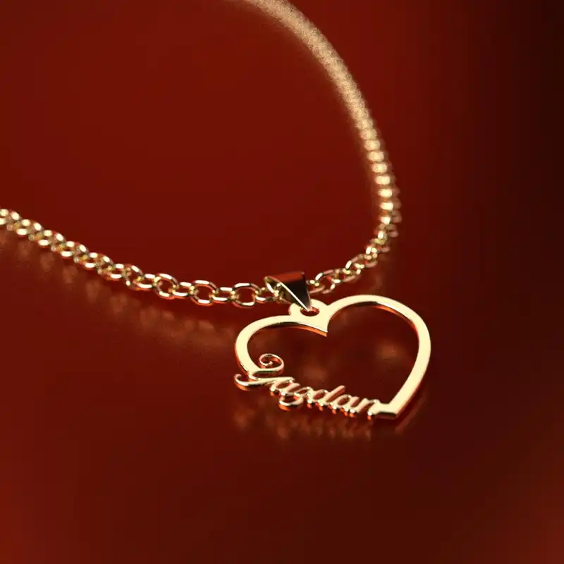 گردنبند طلا 18 عیار زنانه مدوپد مدل اسم یزدان yazdan کد GBB12978 به همراه باکس گل رز جاویدان