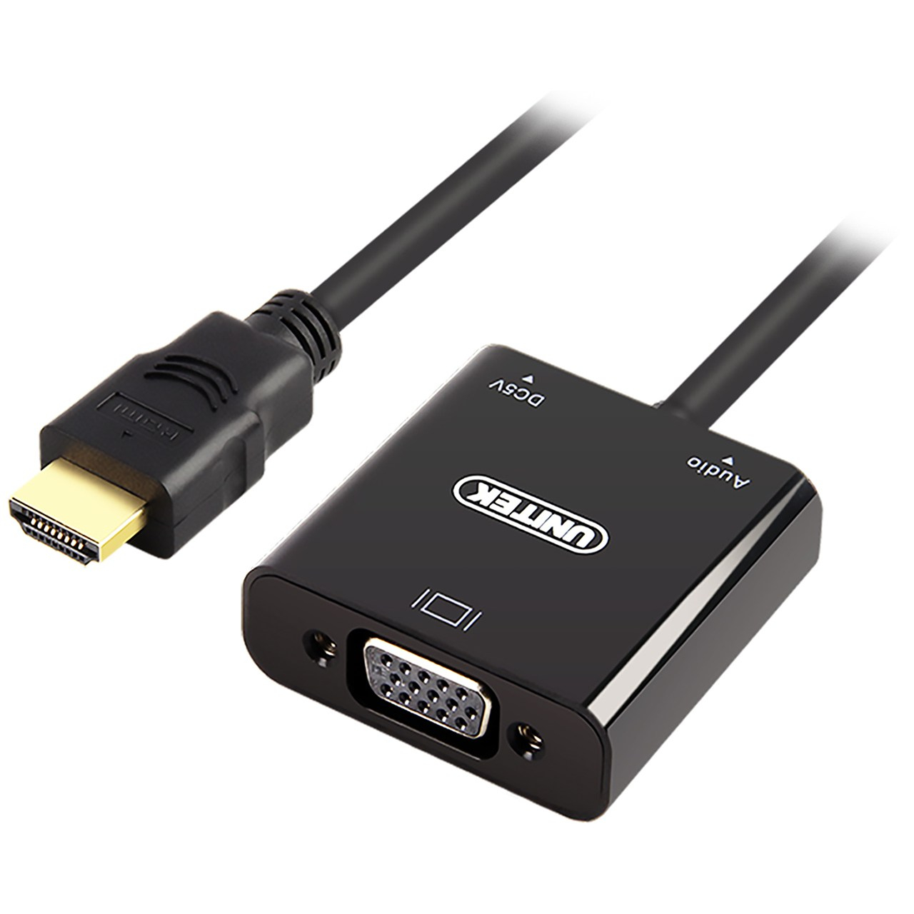 مبدل HDMI به VGA یونیتک مدل Y-6355 همراه با آداپتور Micro/Mini HDMI