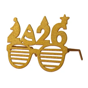 عینک تزیینی مدل فانتزی کریسمس طرح 2026