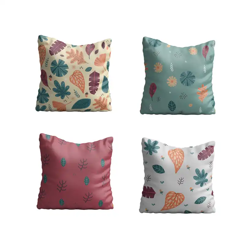 کاور کوسن طرح پاییزی کد AUT-101 مجموعه 4 عددی